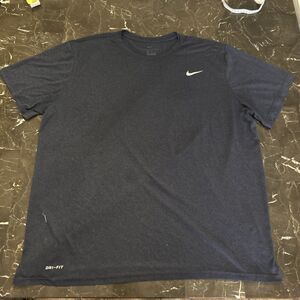 Nike Court Dri-Fit Shirt Men’s xxl Navy  Blue Short Sleeves Activewear